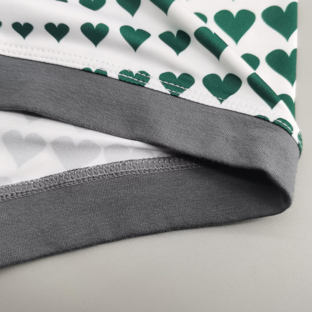 4-Pack SEOBEAN love Men's Low Waist Printed Dragon Boxer Briefs U-Shaped Comfortable Lightweight Fashion Innerwear