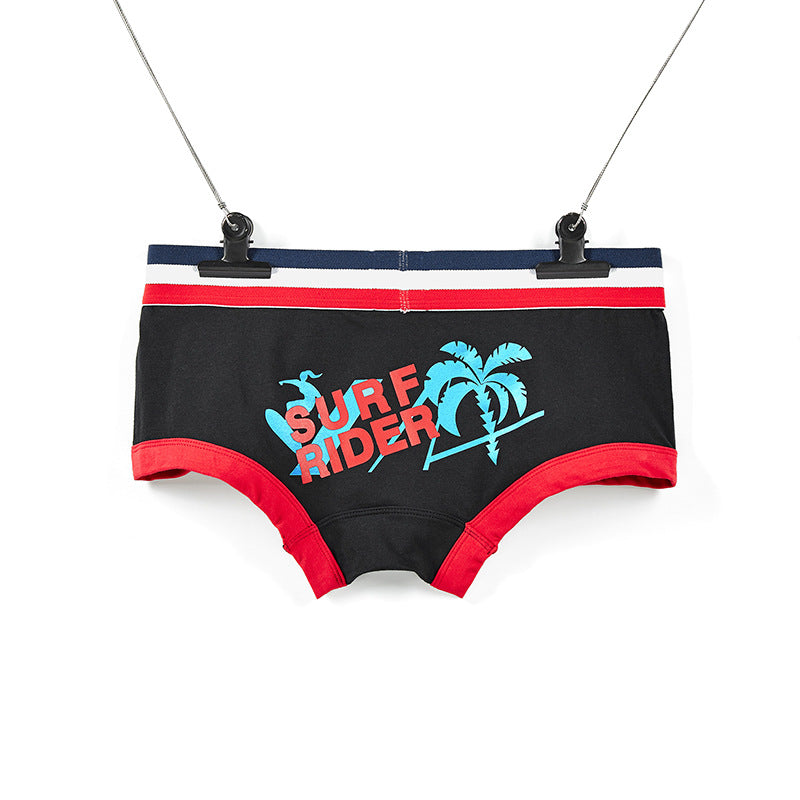 5 pieces SEOBEAN Men's underwear comfortable sweat-wicking boxers men's bump shorts