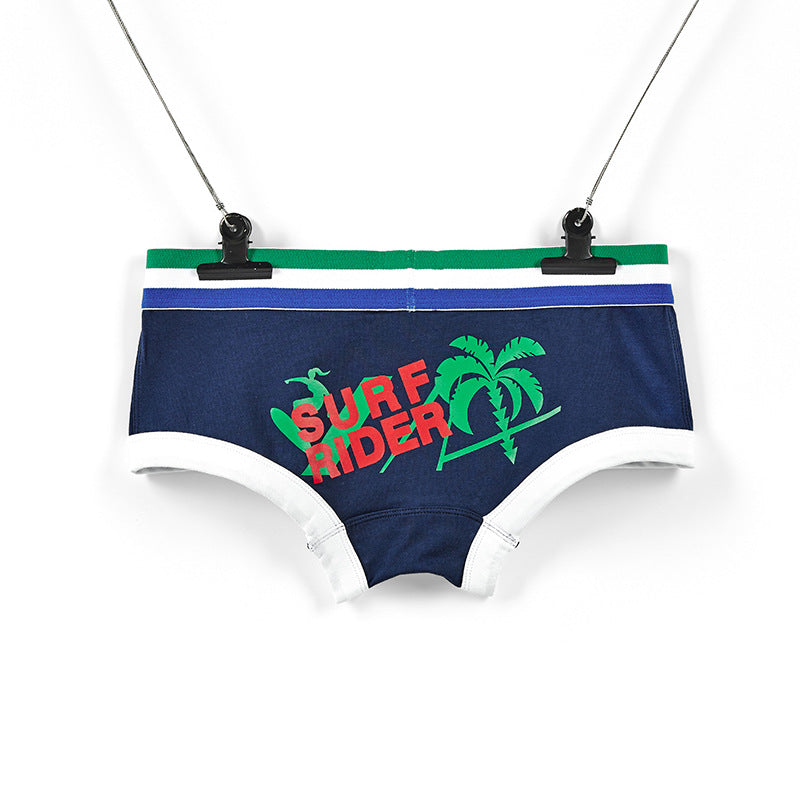 5 pieces SEOBEAN Men's underwear comfortable sweat-wicking boxers men's bump shorts