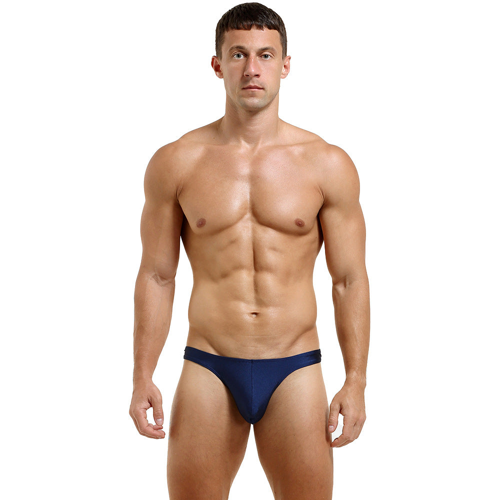 TAUWELL bikini briefs men's sexy single thong fashion sports fluorescent briefs
