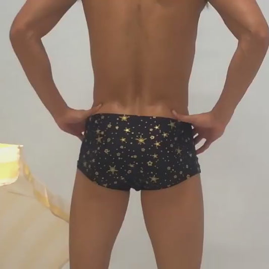 SEOBEAN Men's sexy triangle swim trunks quick-drying competitive hot spring beach surf swimsuit